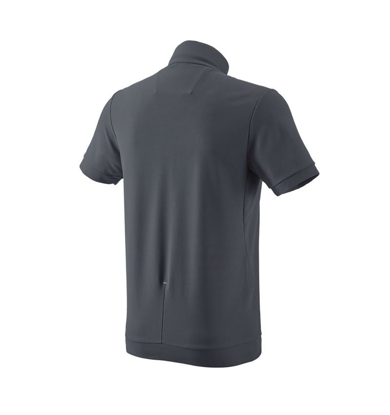 Koszulki | Pulower | Koszule: e.s. Koszulka funkcyjna z zamkiem błyskawicznym UV + antracytowy/platynowy 3