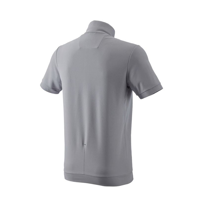 Koszulki | Pulower | Koszule: e.s. Koszulka funkcyjna z zamkiem błyskawicznym UV + platynowy/antracytowy 4
