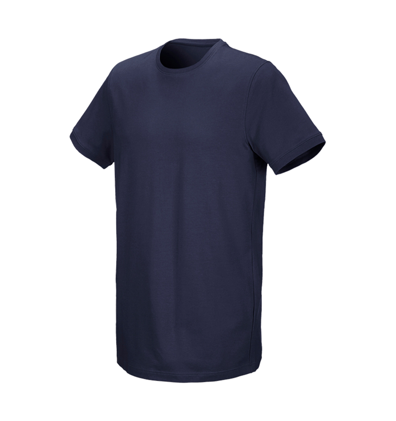 Koszulki | Pulower | Koszule: e.s. Koszulka cotton stretch, long fit + granatowy 2