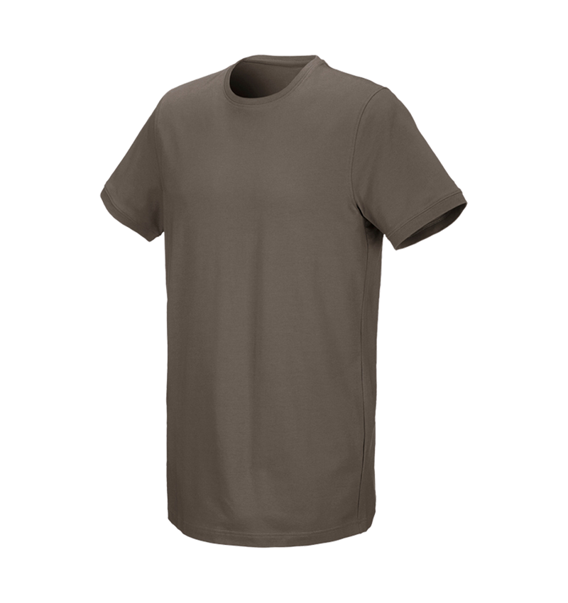Koszulki | Pulower | Koszule: e.s. Koszulka cotton stretch, long fit + kamienny 2