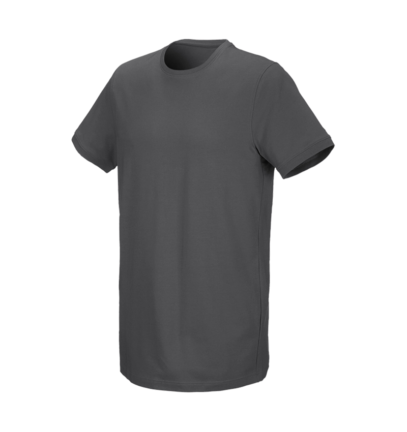 Koszulki | Pulower | Koszule: e.s. Koszulka cotton stretch, long fit + antracytowy 2