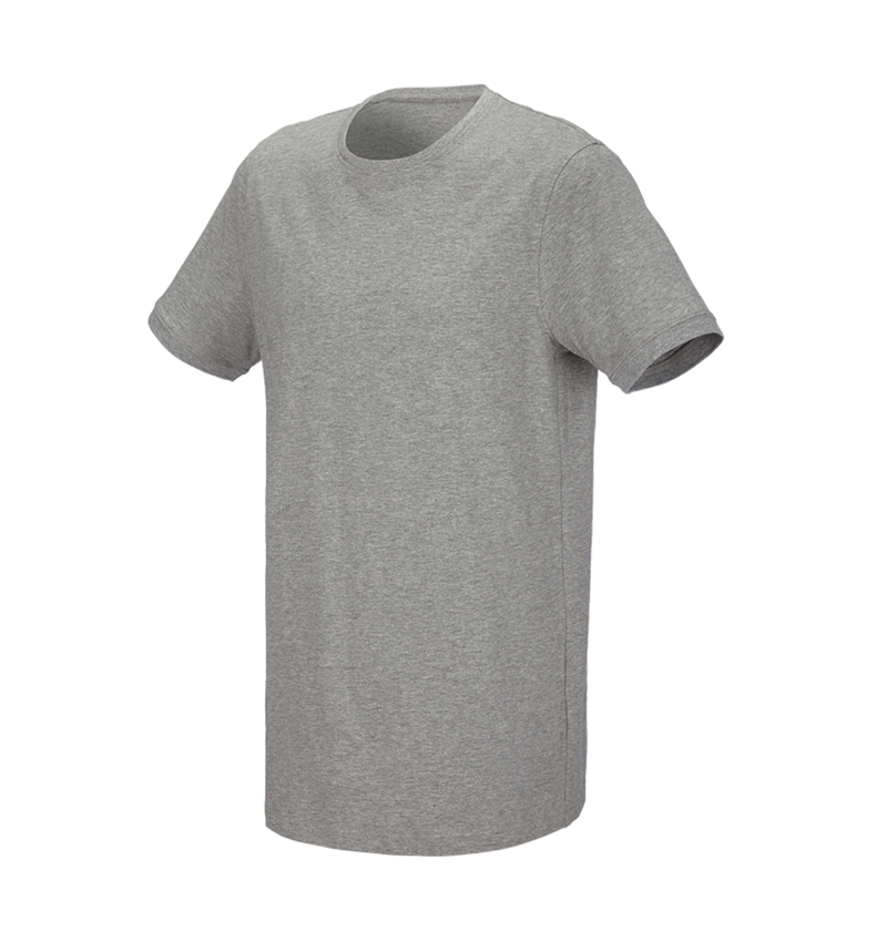 Koszulki | Pulower | Koszule: e.s. Koszulka cotton stretch, long fit + szary melanżowy 2