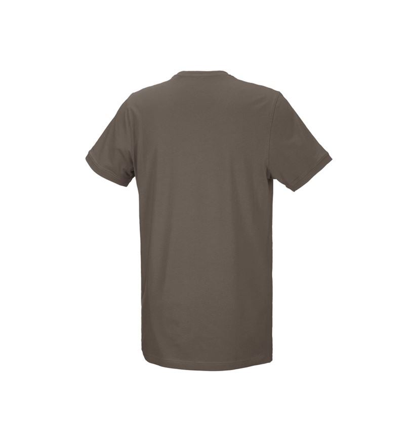 Koszulki | Pulower | Koszule: e.s. Koszulka cotton stretch, long fit + kamienny 3