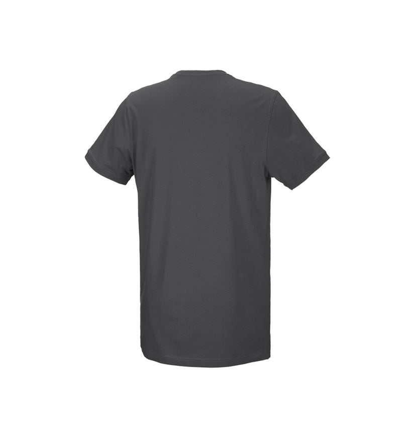 Koszulki | Pulower | Koszule: e.s. Koszulka cotton stretch, long fit + antracytowy 3