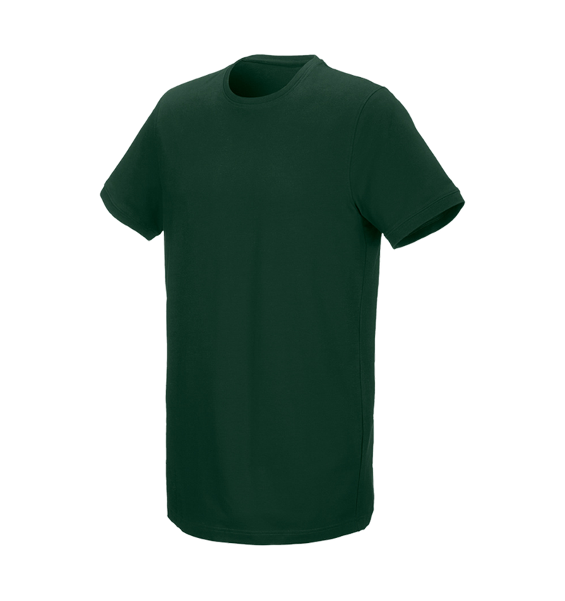 Koszulki | Pulower | Koszule: e.s. Koszulka cotton stretch, long fit + zielony 1