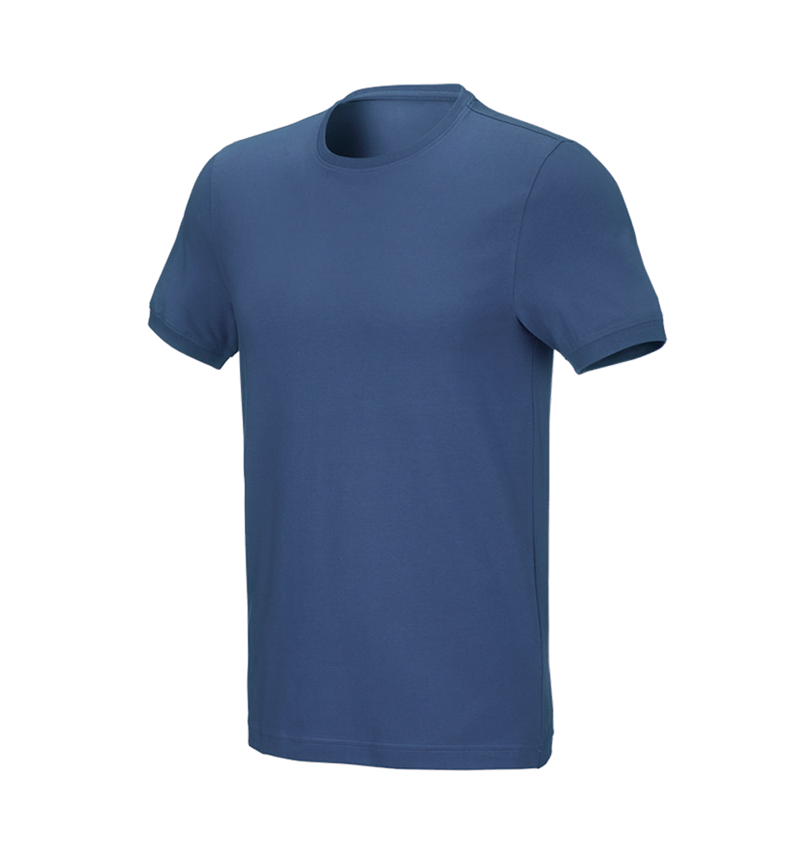 Koszulki | Pulower | Koszule: e.s. Koszulka cotton stretch, slim fit + kobaltowy 2