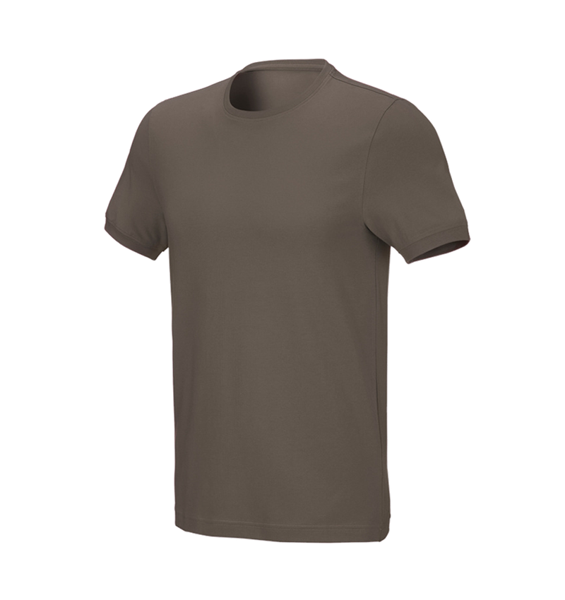 Koszulki | Pulower | Koszule: e.s. Koszulka cotton stretch, slim fit + kamienny 2
