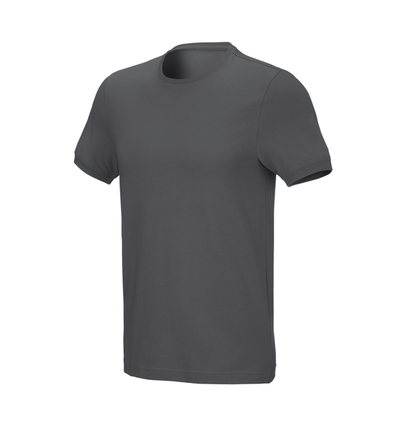 Koszulki | Pulower | Koszule: e.s. Koszulka cotton stretch, slim fit + antracytowy 2
