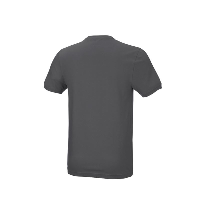 Koszulki | Pulower | Koszule: e.s. Koszulka cotton stretch, slim fit + antracytowy 3