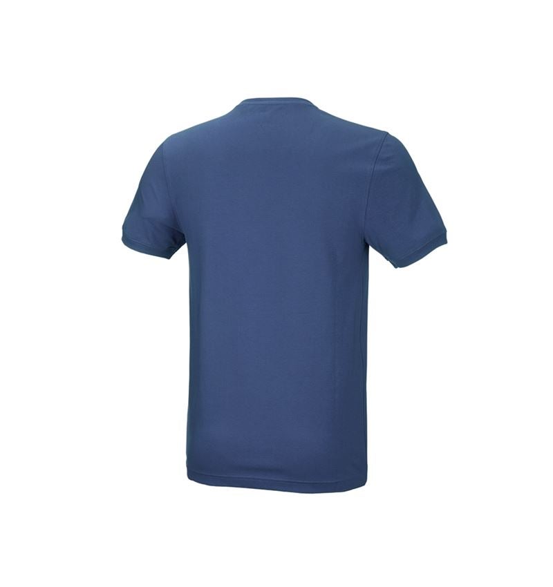 Koszulki | Pulower | Koszule: e.s. Koszulka cotton stretch, slim fit + kobaltowy 3