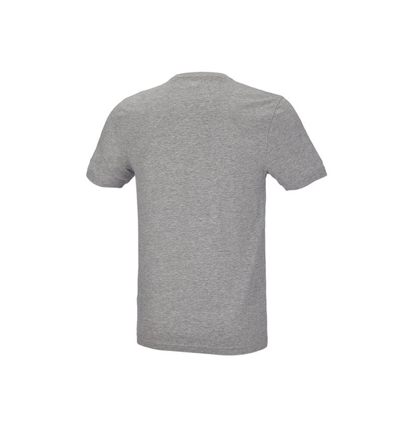 Koszulki | Pulower | Koszule: e.s. Koszulka cotton stretch, slim fit + szary melanżowy 3