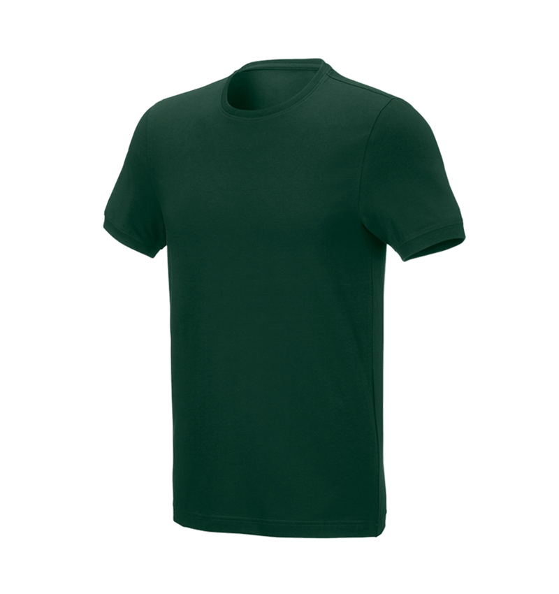 Koszulki | Pulower | Koszule: e.s. Koszulka cotton stretch, slim fit + zielony 2