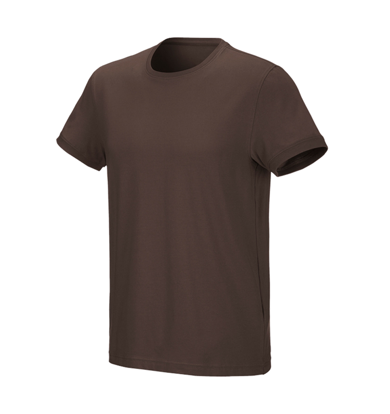 Koszulki | Pulower | Koszule: e.s. Koszulka cotton stretch + kasztanowy 2