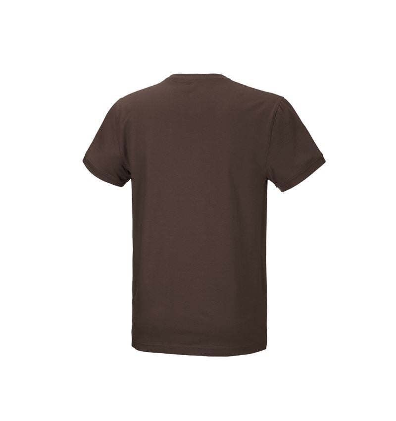 Koszulki | Pulower | Koszule: e.s. Koszulka cotton stretch + kasztanowy 3