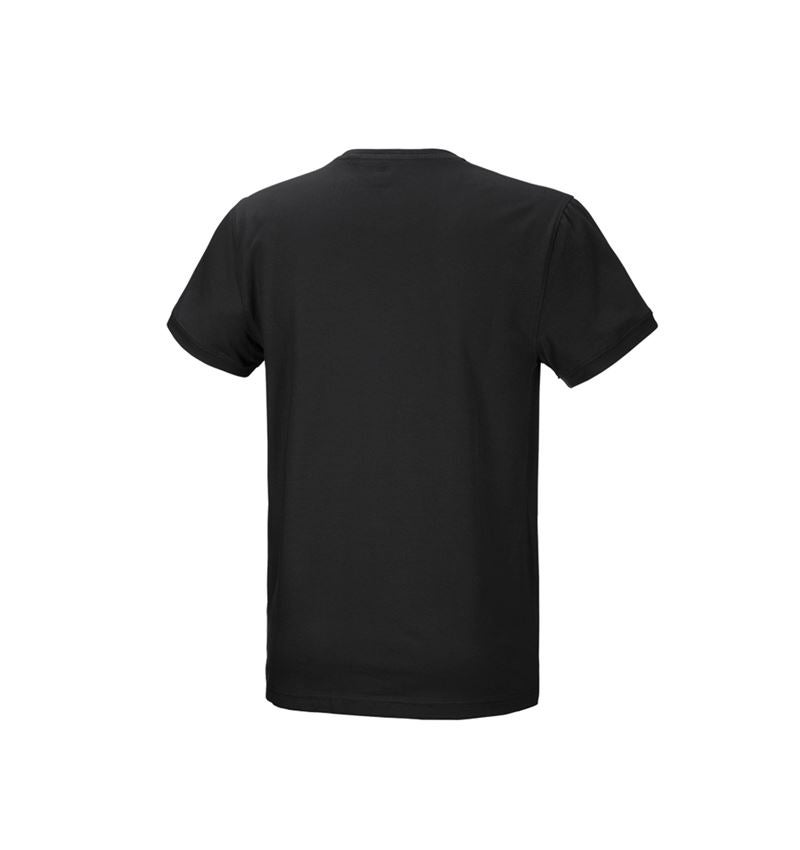 Koszulki | Pulower | Koszule: e.s. Koszulka cotton stretch + czarny 4