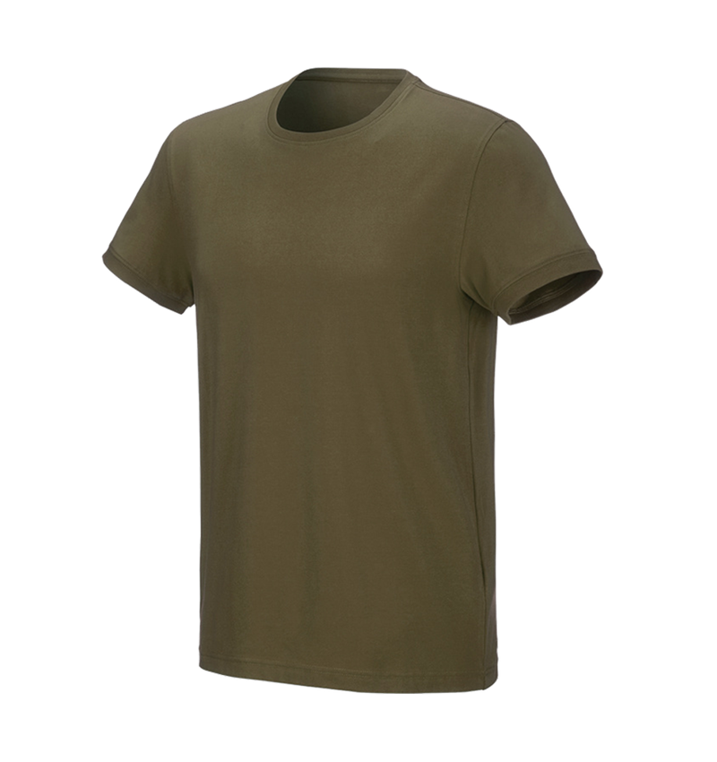 Koszulki | Pulower | Koszule: e.s. Koszulka cotton stretch + błotnista zieleń 2