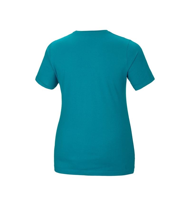 Koszulki | Pulower | Bluzki: e.s. Koszulka cotton stretch, damska, plus fit + oceaniczny 3