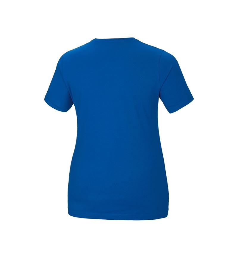 Instalatorow / Hydraulik / Blacharz: e.s. Koszulka cotton stretch, damska, plus fit + niebieski chagall 3