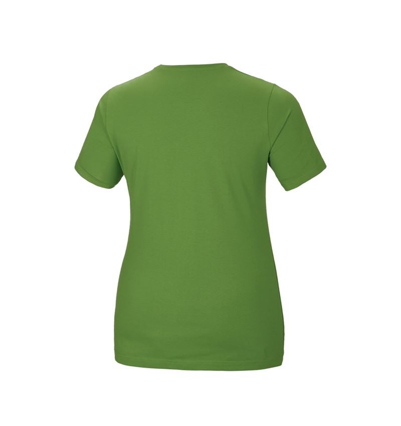 Koszulki | Pulower | Bluzki: e.s. Koszulka cotton stretch, damska, plus fit + zielony morski 3