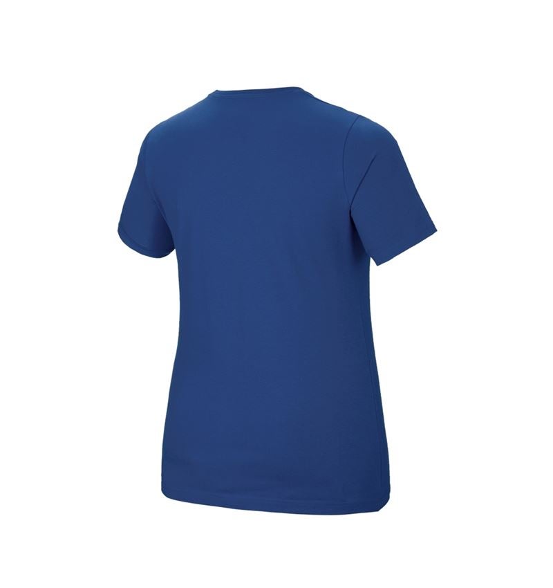 Koszulki | Pulower | Bluzki: e.s. Koszulka cotton stretch, damska, plus fit + błękit alkaliczny 3