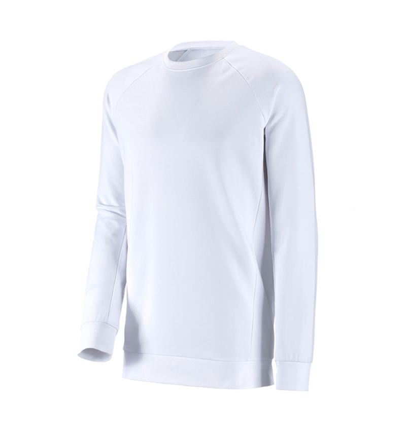 Koszulki | Pulower | Koszule: e.s. Bluza cotton stretch, long fit + biały 2