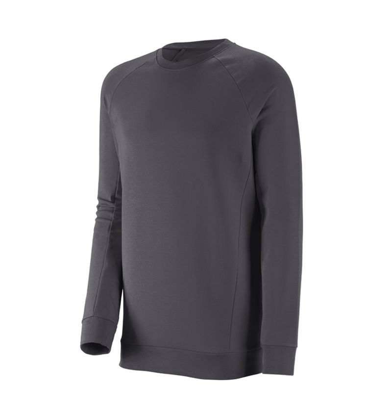 Koszulki | Pulower | Koszule: e.s. Bluza cotton stretch, long fit + antracytowy 2