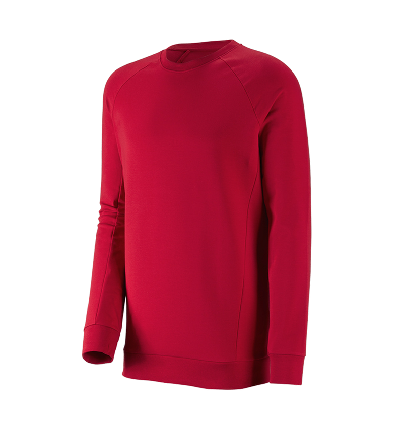 Koszulki | Pulower | Koszule: e.s. Bluza cotton stretch, long fit + ognistoczerwony 2