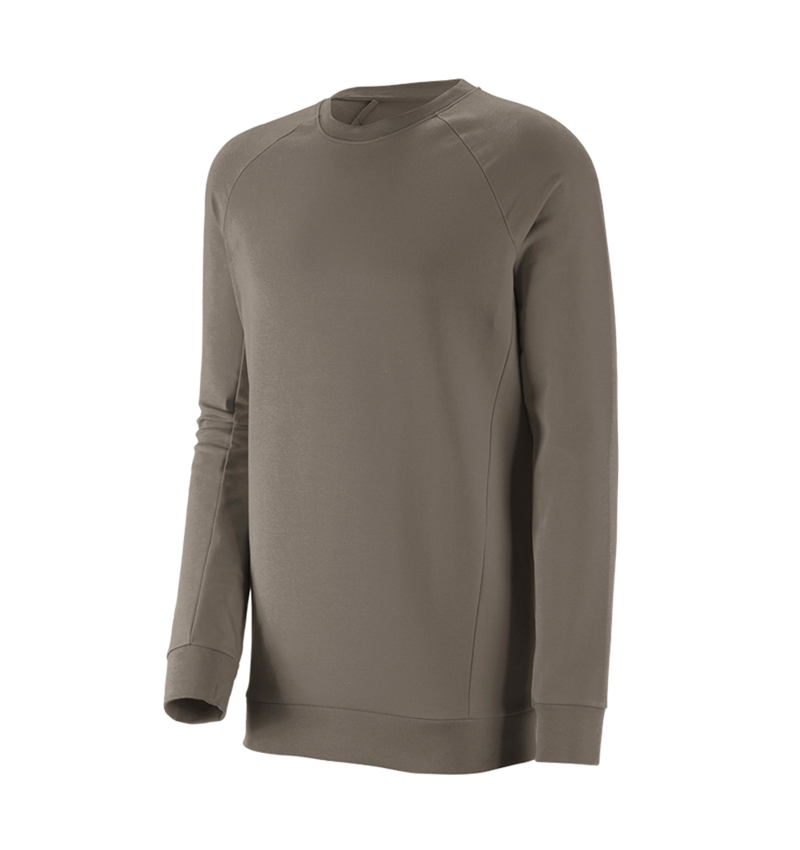 Koszulki | Pulower | Koszule: e.s. Bluza cotton stretch, long fit + kamienny 2