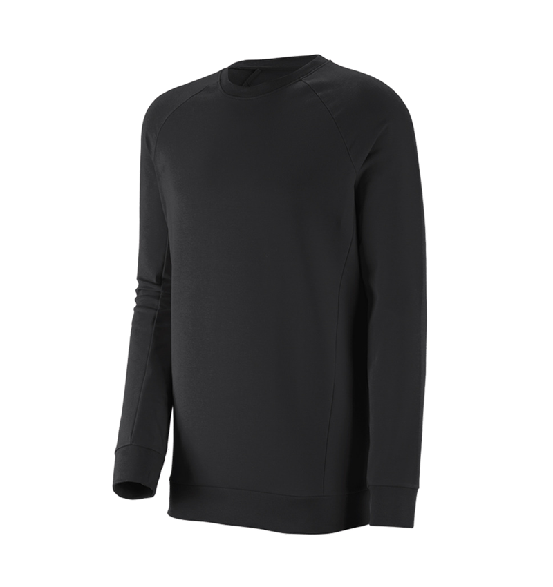 Koszulki | Pulower | Koszule: e.s. Bluza cotton stretch, long fit + czarny 2