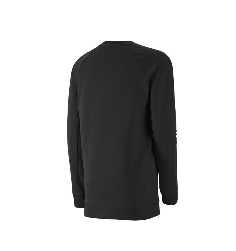 Koszulki | Pulower | Koszule: e.s. Bluza cotton stretch, long fit + czarny 3