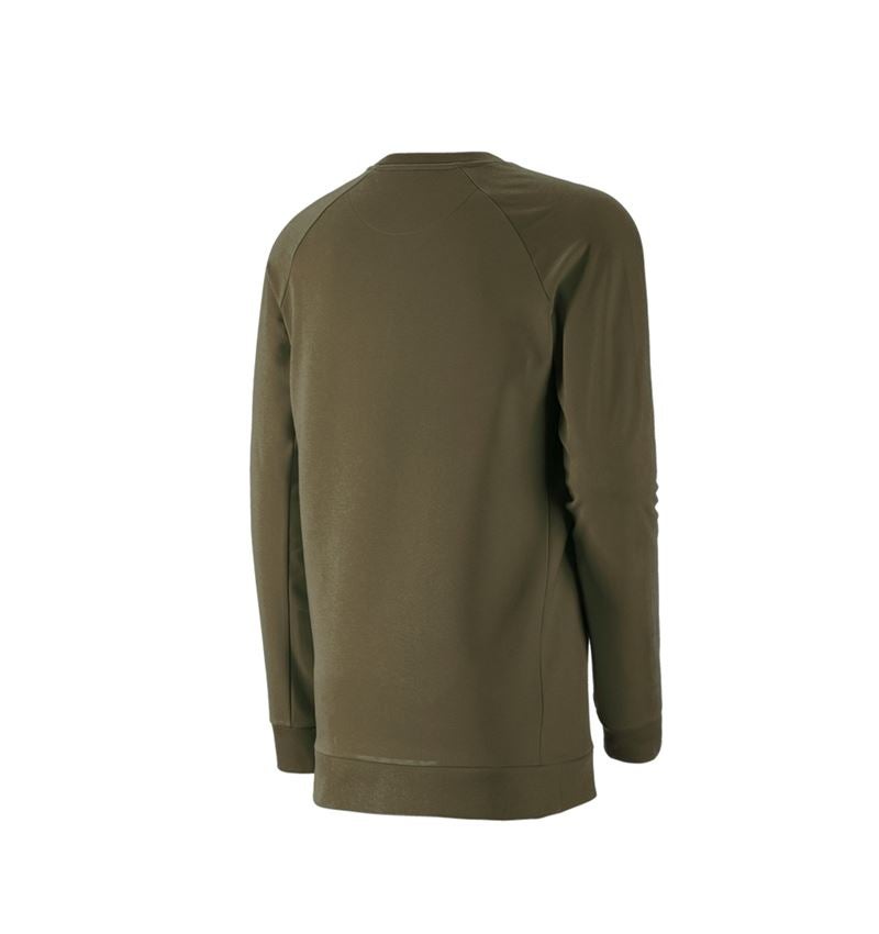 Koszulki | Pulower | Koszule: e.s. Bluza cotton stretch, long fit + błotnista zieleń 3