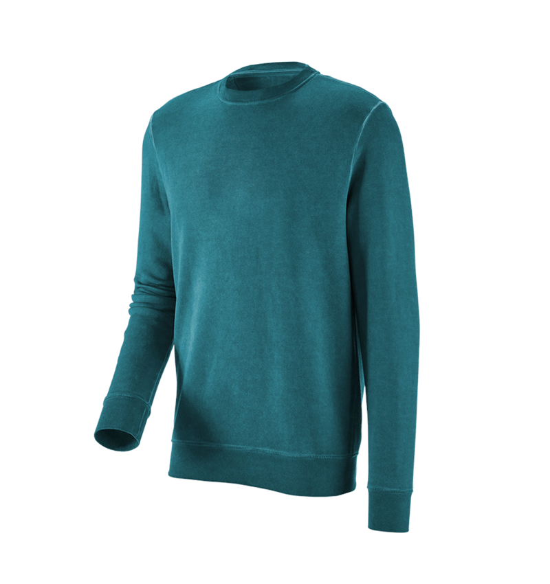 Koszulki | Pulower | Koszule: e.s. Bluza vintage poly cotton + ciemny cyjan vintage 4