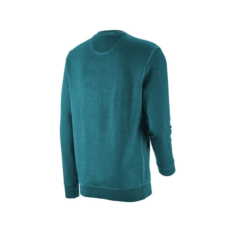 Koszulki | Pulower | Koszule: e.s. Bluza vintage poly cotton + ciemny cyjan vintage 5