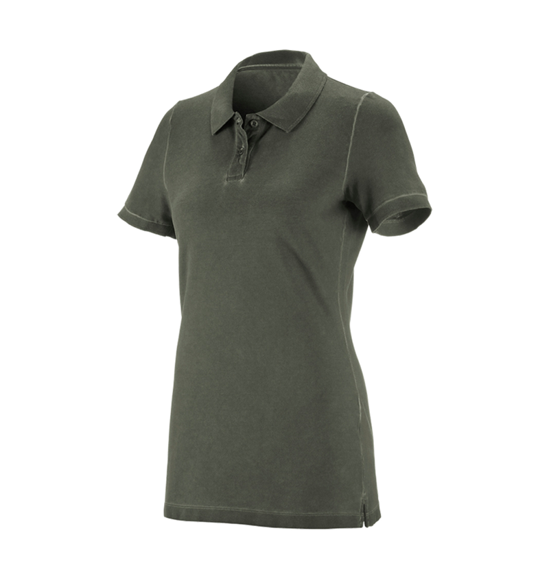 Koszulki | Pulower | Bluzki: e.s. Koszulka polo vintage cotton stretch, damska + zielony kamuflażowy vintage 7