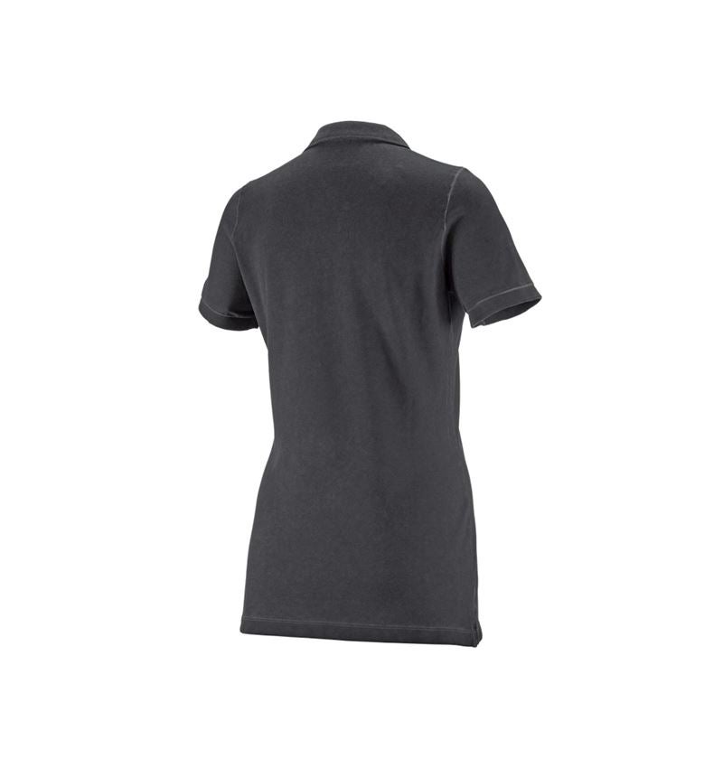Koszulki | Pulower | Bluzki: e.s. Koszulka polo vintage cotton stretch, damska + czerń żelazowa vintage 1