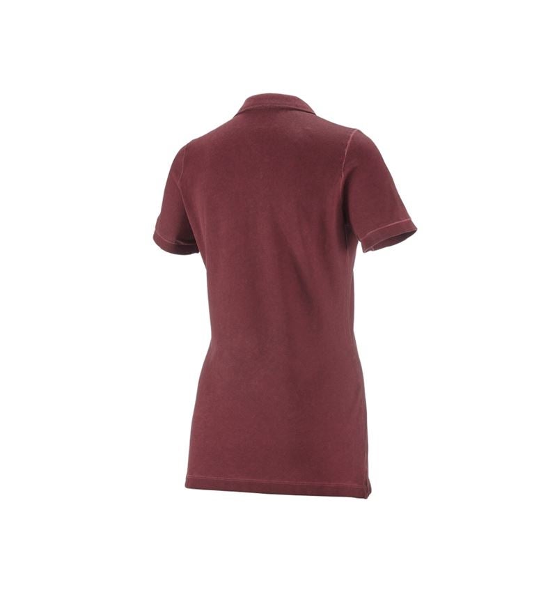 Koszulki | Pulower | Bluzki: e.s. Koszulka polo vintage cotton stretch, damska + rubinowy vintage 1