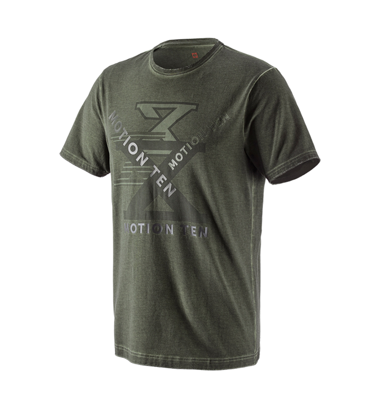 Koszulki | Pulower | Koszule: Koszulka e.s.motion ten + zielony kamuflażowy vintage 1