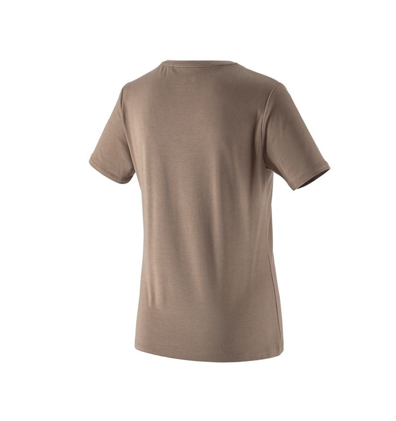 Koszulki | Pulower | Bluzki: Koszulka Modal e.s. ventura vintage, damska + brązowy umbra 3