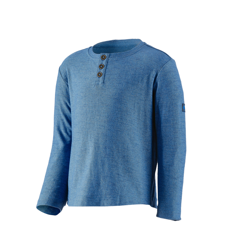 Koszulki | Pulower | Bluzki: Bluzka długi rękaw e.s.vintage, dziecięca + niebieski arktyczny melanżowy 2