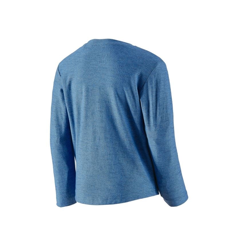 Koszulki | Pulower | Bluzki: Bluzka długi rękaw e.s.vintage, dziecięca + niebieski arktyczny melanżowy 3