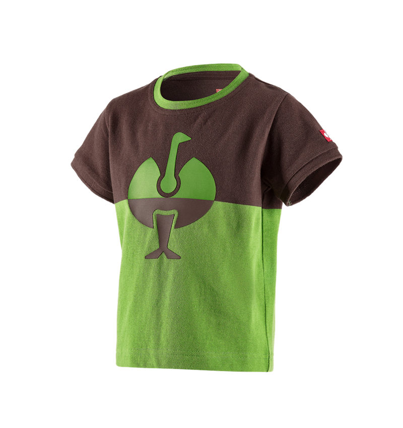 Tematy: Koszulka z piki e.s. colourblock, dziecięca + kasztanowy/zielony morski 2