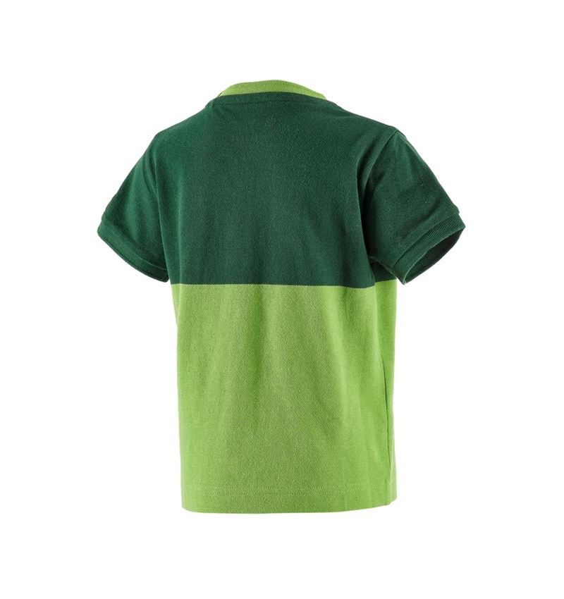 Tematy: Koszulka z piki e.s. colourblock, dziecięca + zielony/zielony morski 3