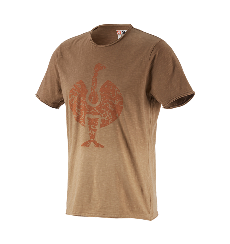 Koszulki | Pulower | Koszule: e.s. Koszulka workwear ostrich + jasnobrązowy vintage 1
