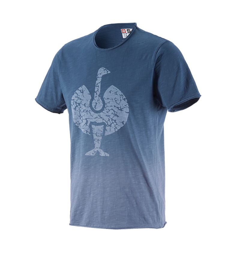 Koszulki | Pulower | Koszule: e.s. Koszulka workwear ostrich + niebieski antyczny vintage 1
