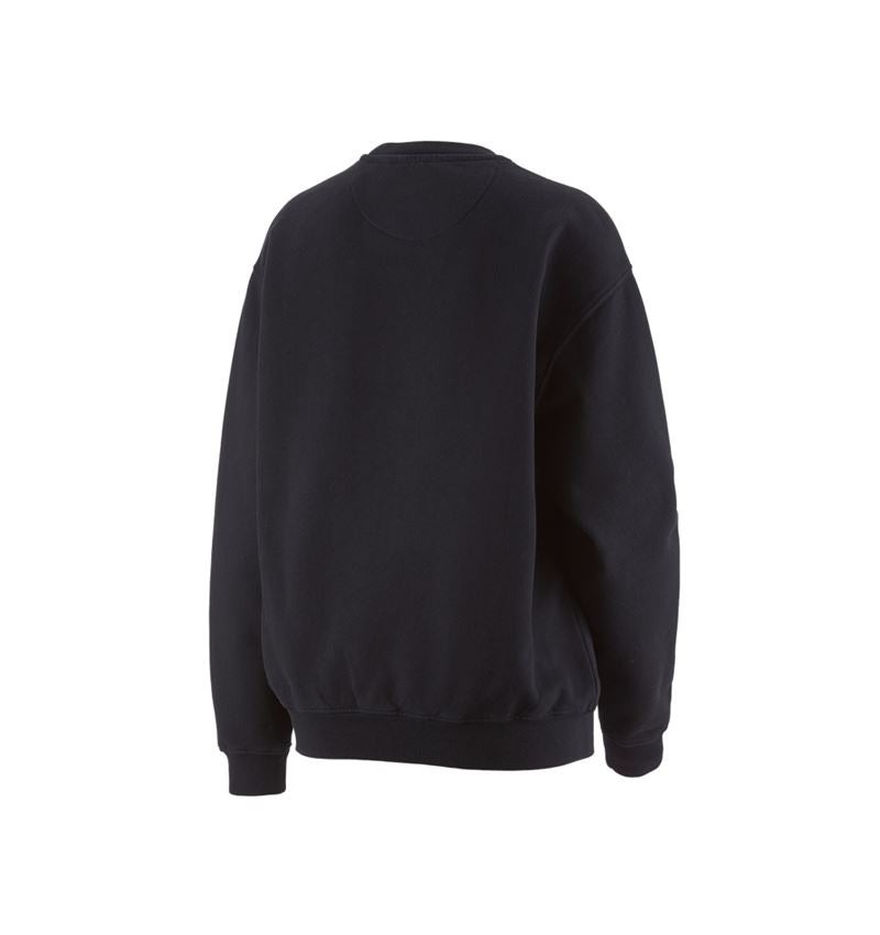 Koszulki | Pulower | Bluzki: Bluza oversize e.s.motion ten, damska + czerń żelazowa vintage 4