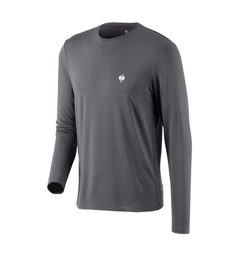 Koszulki | Pulower | Koszule: Modal-Bluzka długi rękaw e.s.concrete + antracytowy