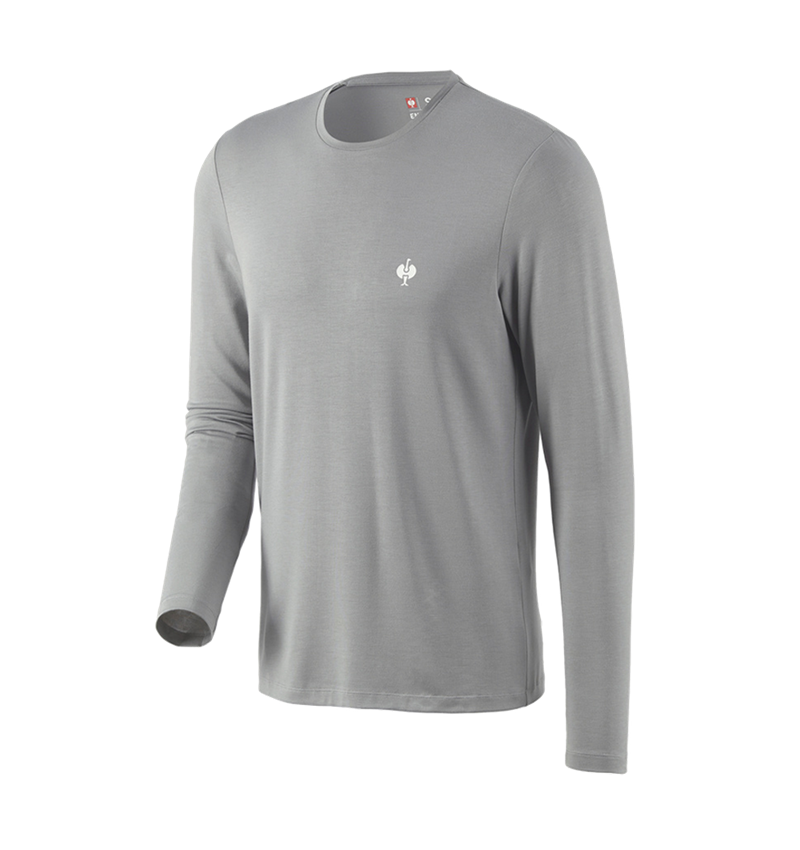 Koszulki | Pulower | Koszule: Modal-Bluzka długi rękaw e.s.concrete + perłowoszary 4