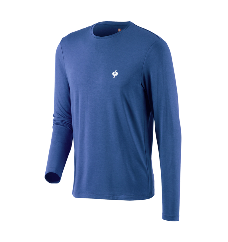 Koszulki | Pulower | Koszule: Modal-Bluzka długi rękaw e.s.concrete + błękit alkaliczny 3