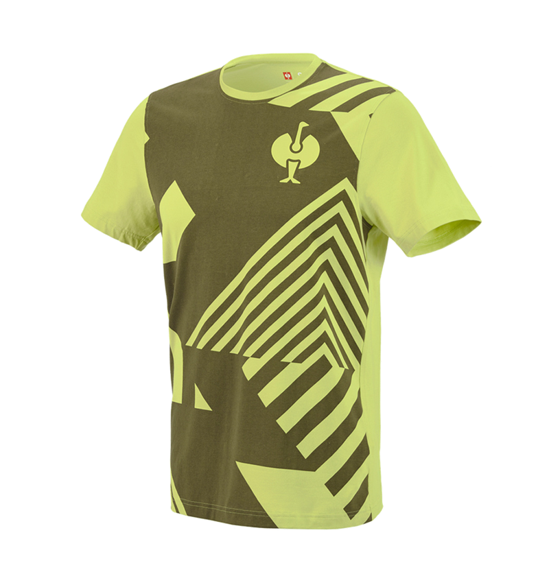 Koszulki | Pulower | Koszule: Koszulka e.s.trail graphic + zielony jałowcowy/zielony limonkowy 2