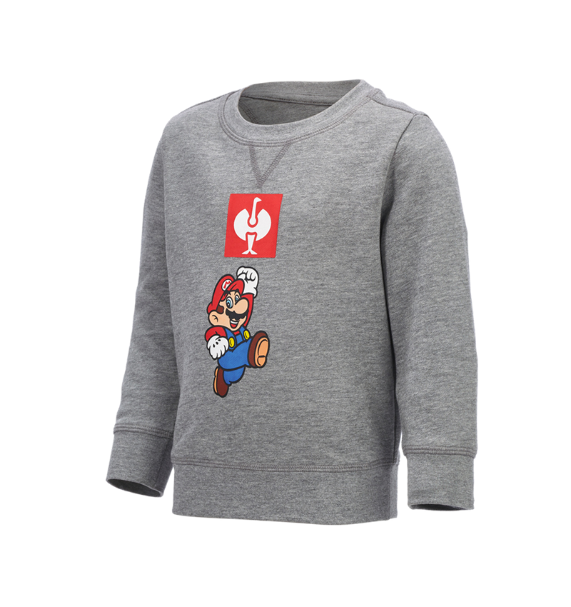 Koszulki | Pulower | Bluzki: Super Mario Bluza, dziecięca + szary melanżowy